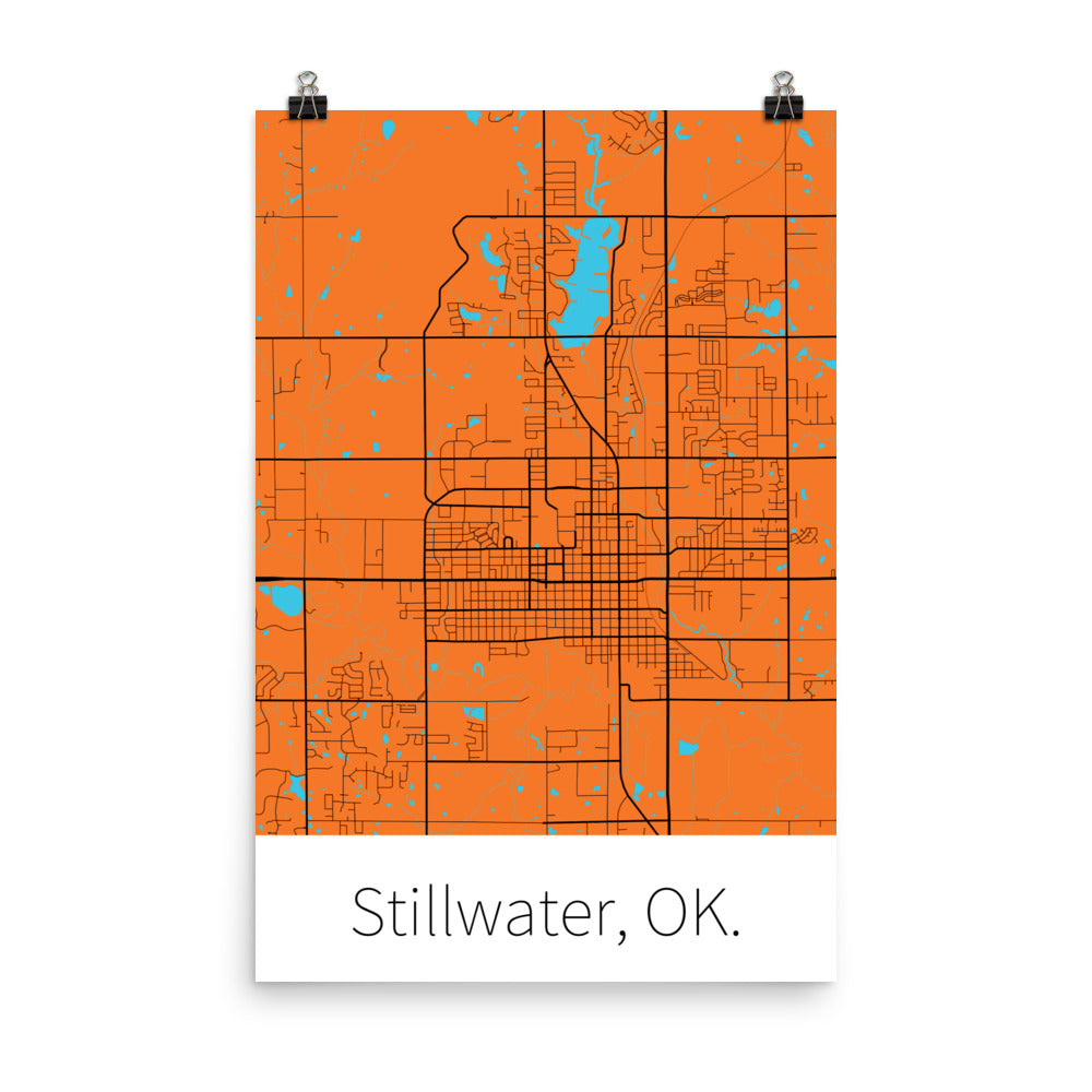 Stillwater, OK. - Orange & Black