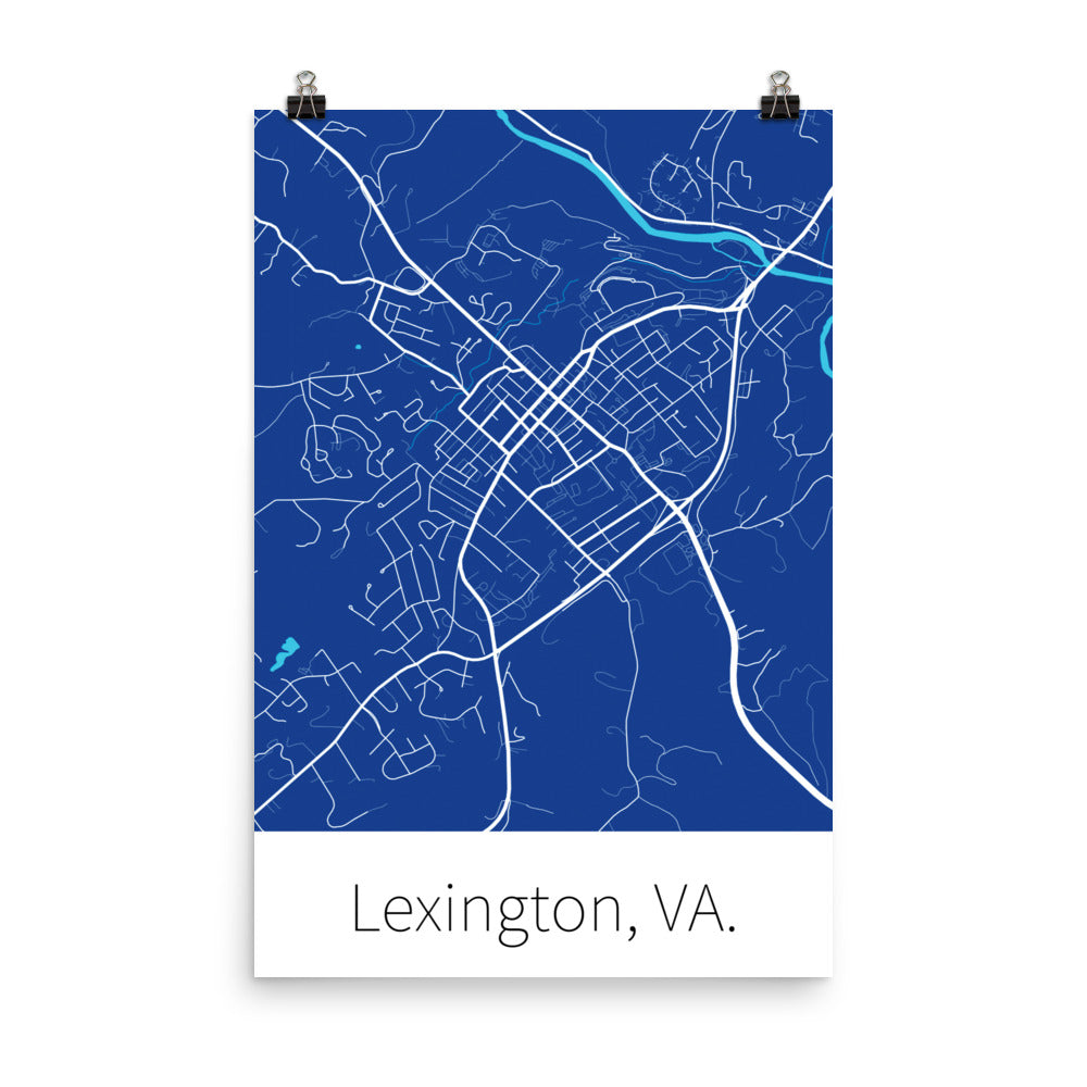 Lexington, VA. - Royal Blue & White