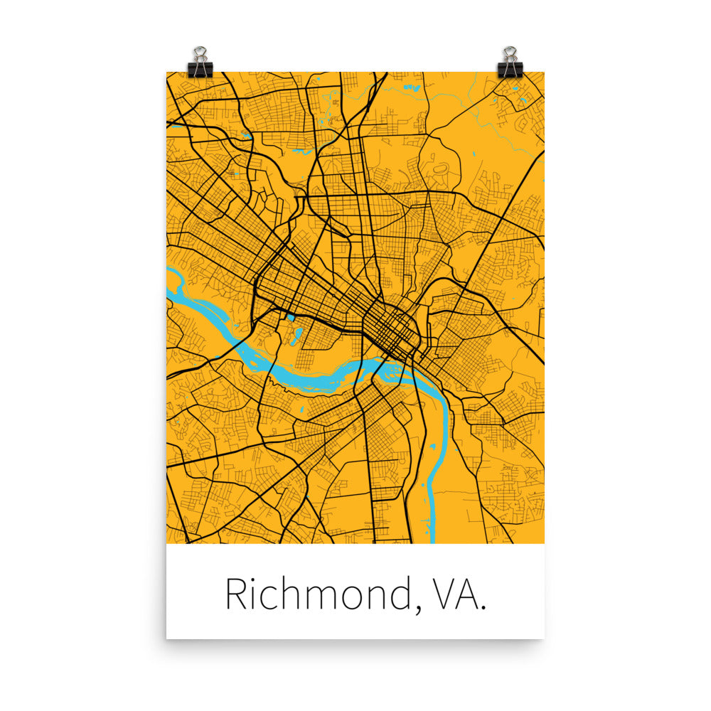 Richmond, VA. - Gold & Black