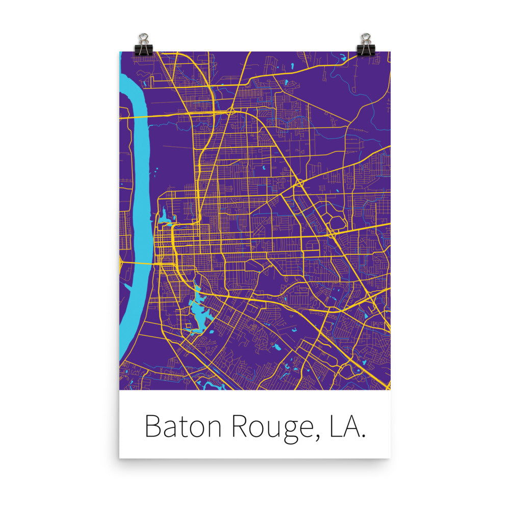 Baton Rouge, LA. - Purple & Gold