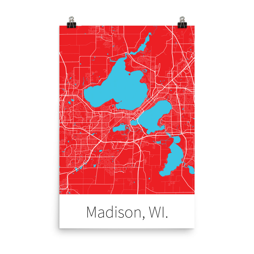 Madison, WI. - Red & White