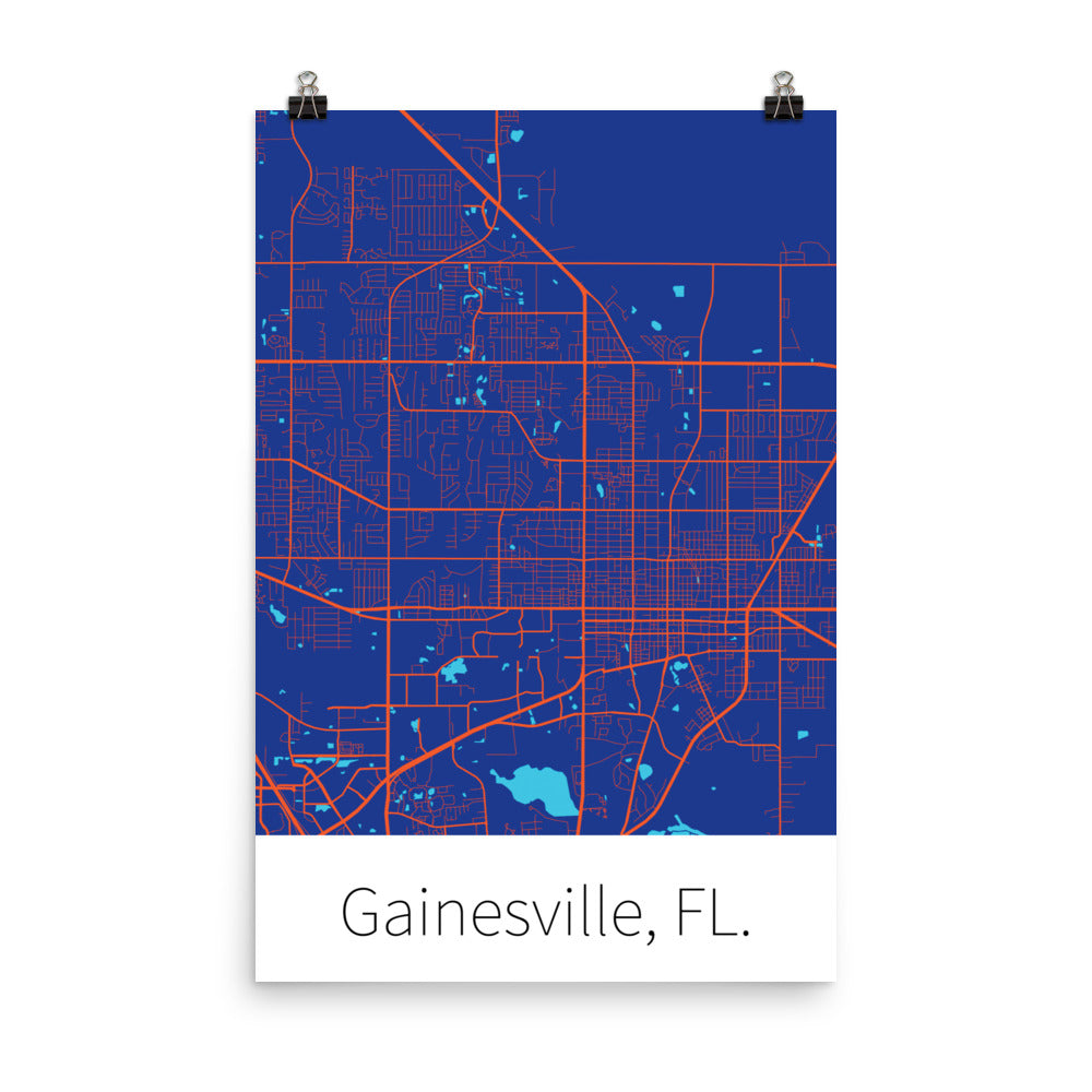 Gainesville, FL. - Blue & Orange