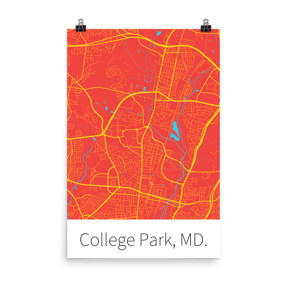 College Park, MD. - Red & Gold