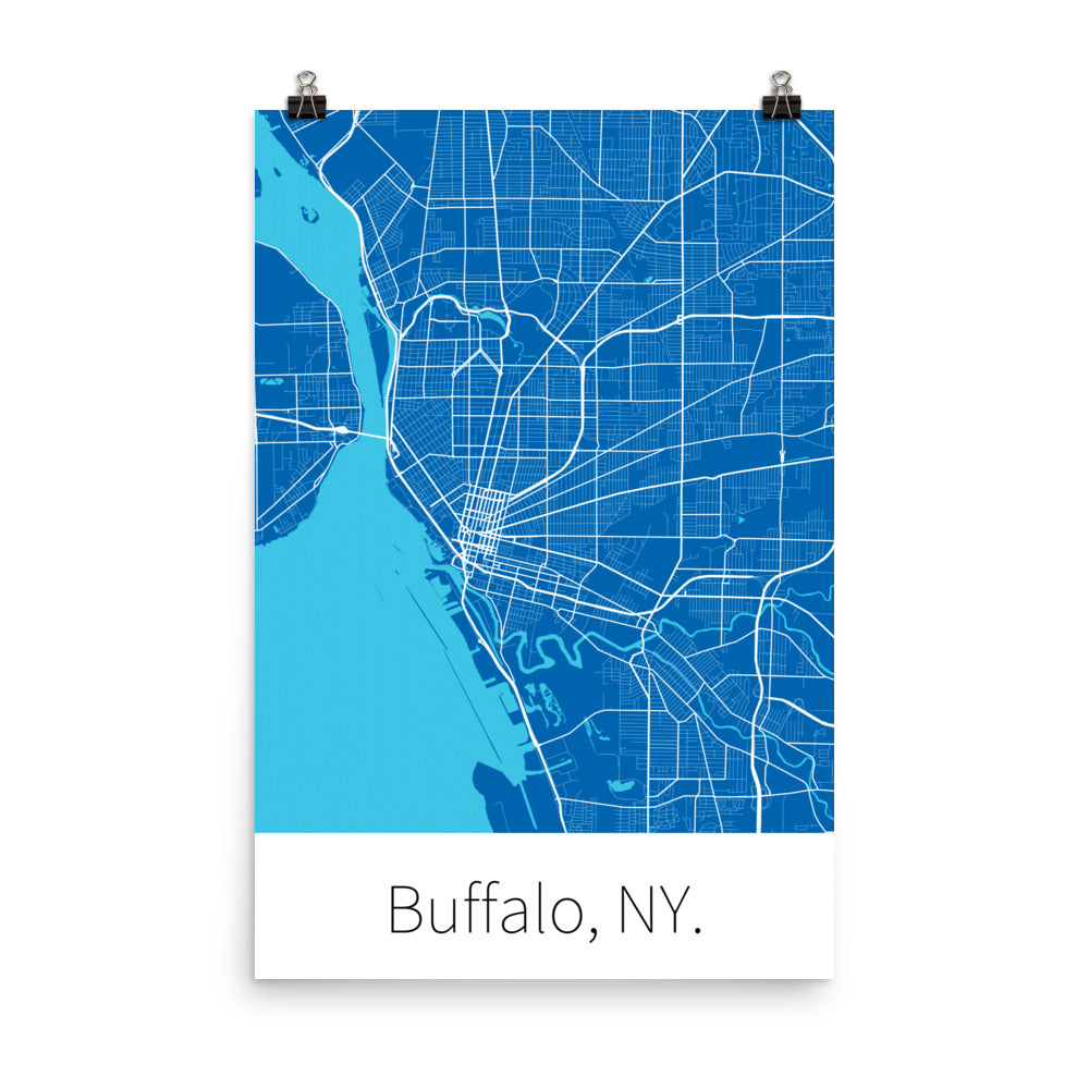 Buffalo, NY. - Blue & White