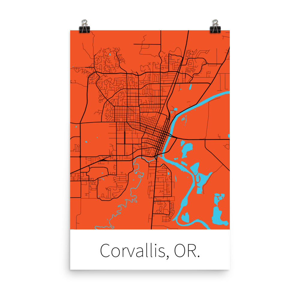 Corvallis, OR. - Orange & Black