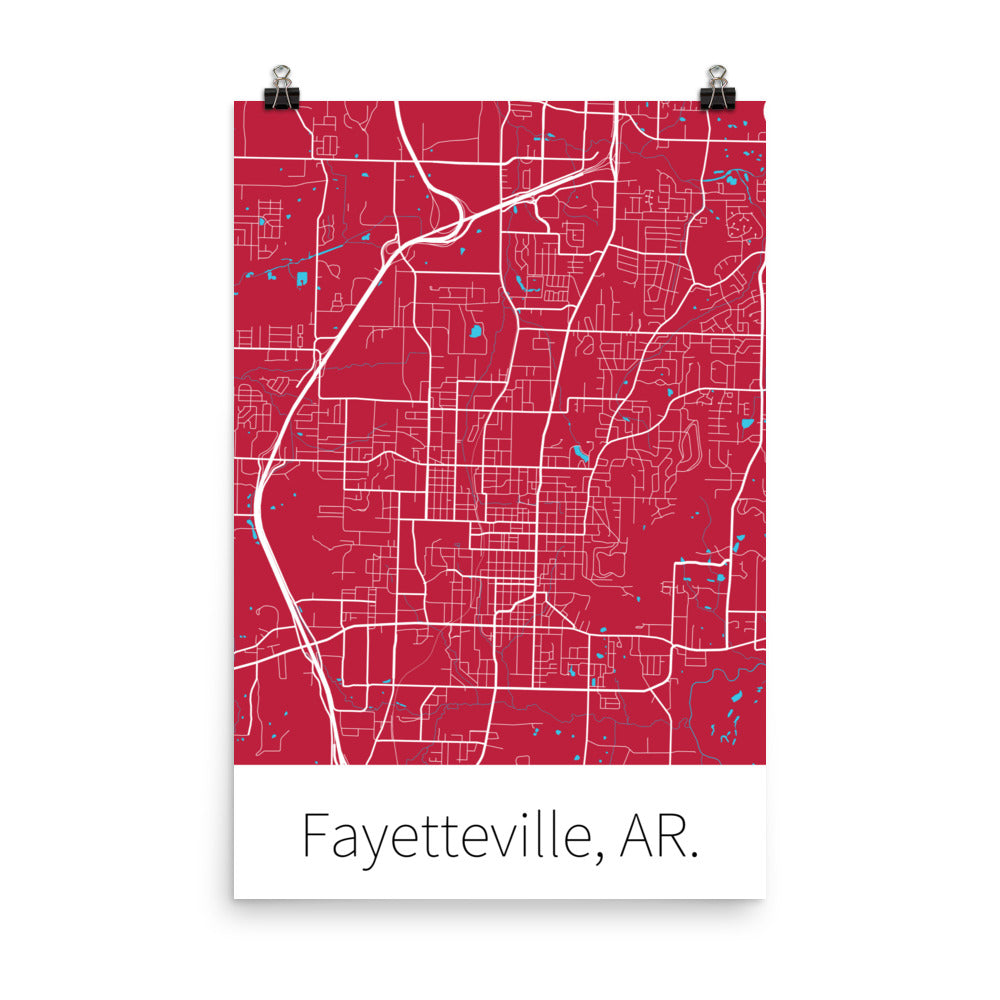 Fayetteville, AR. - Cardinal Red & White