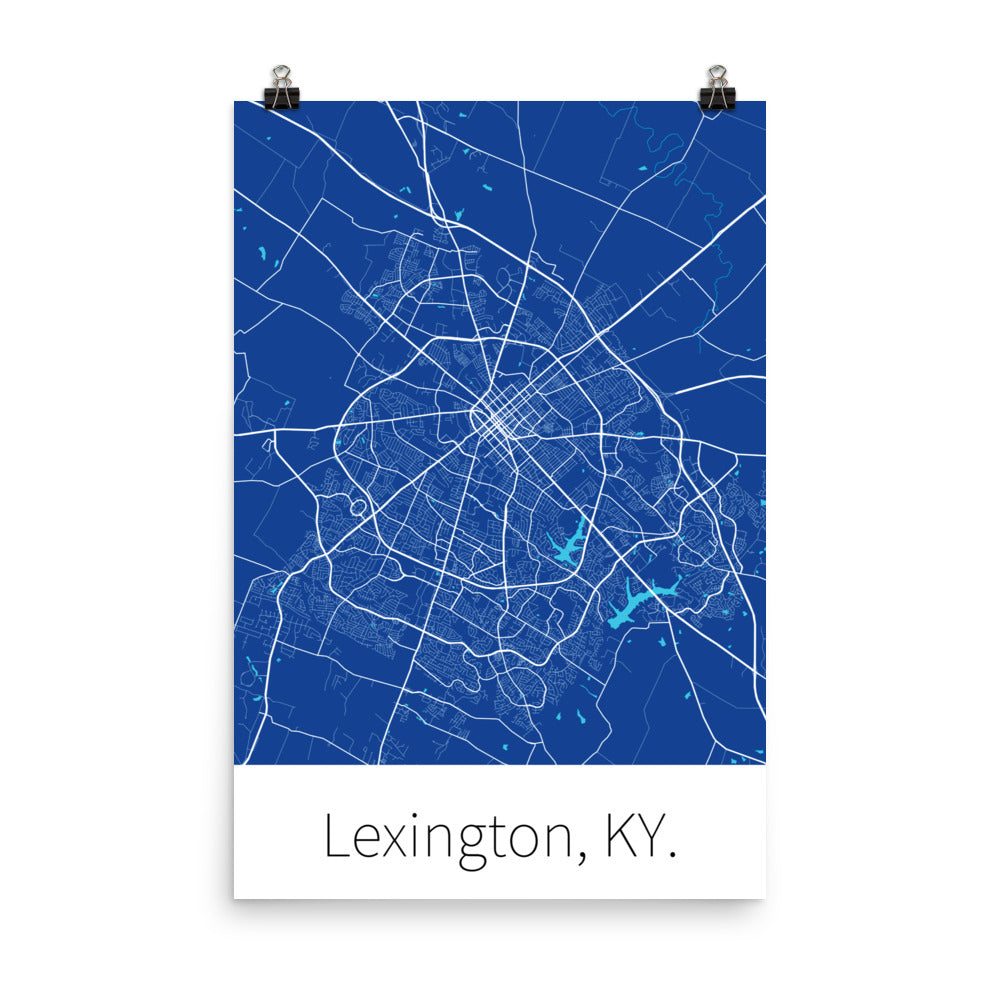 Lexington, KY. - Blue & White