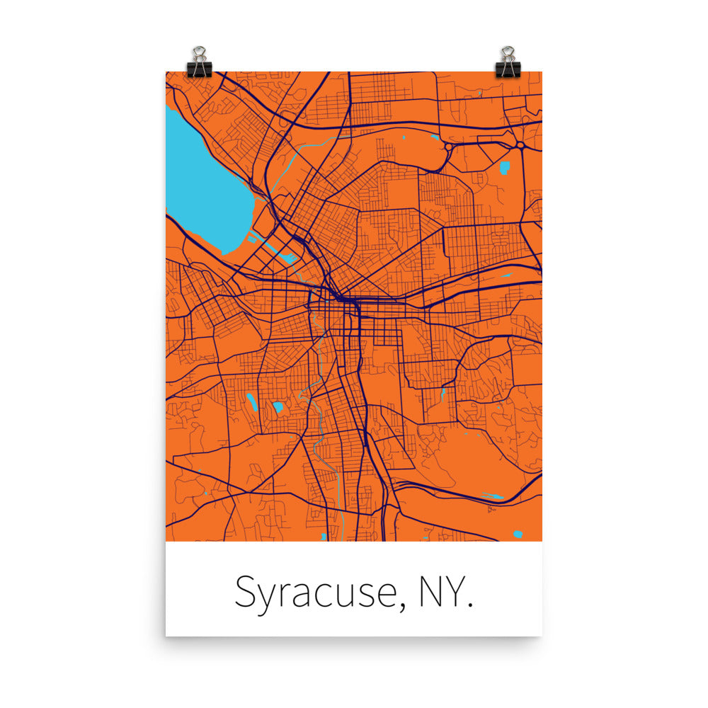 Syracuse, NY. - Syracuse Orange & Primary Blue