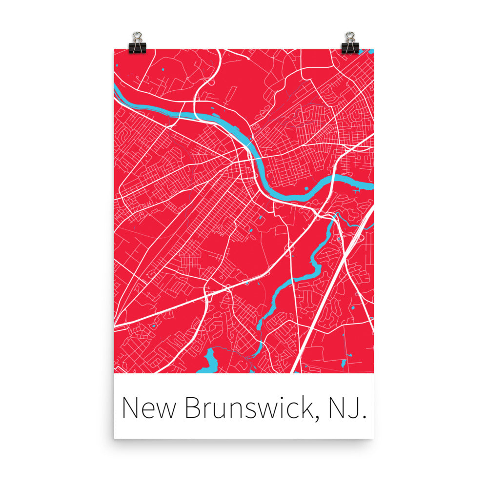 New Brunswick, NJ. - Scarlet & White