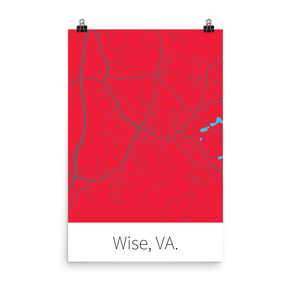 Wise, VA. - Red & Gray