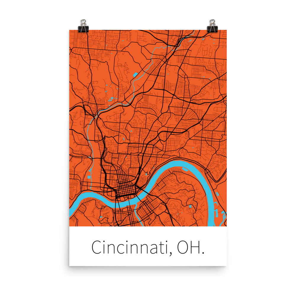 Cincinnati, OH. - Orange & Black