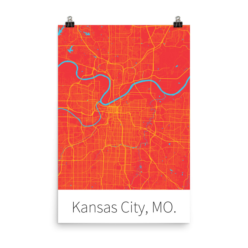 Kansas City, MO. - Red & Gold