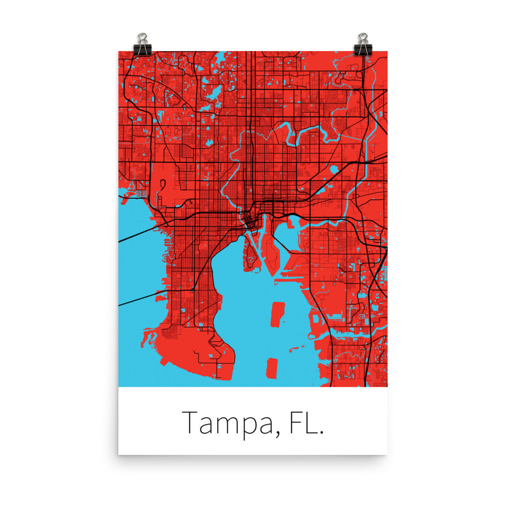 Tampa, FL. - Red & Black