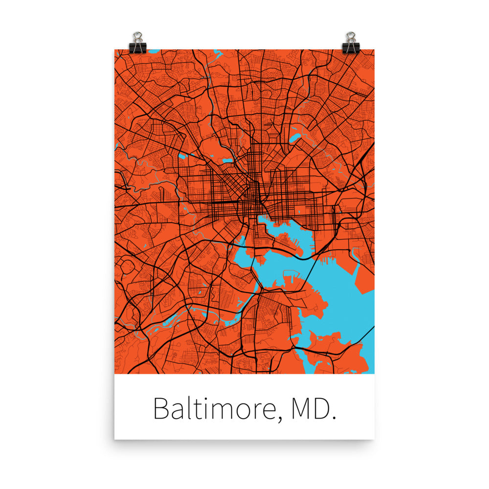 Baltimore, MD. - Orange & Black