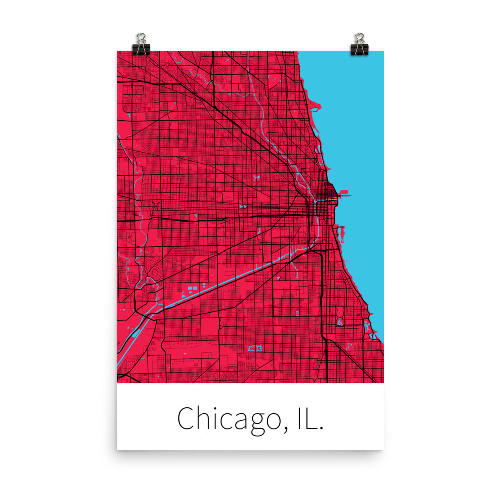 Chicago, IL. - Red & Black