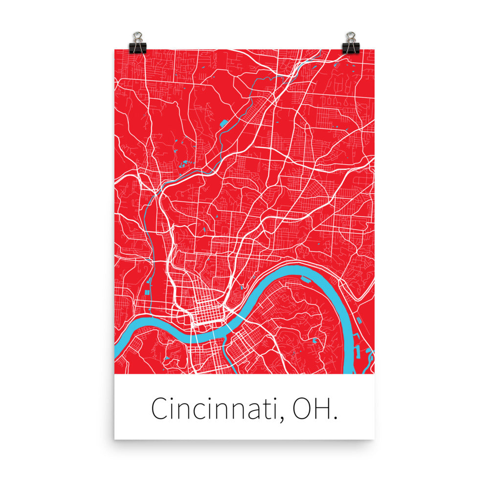 Cincinnati, OH. - Red & White