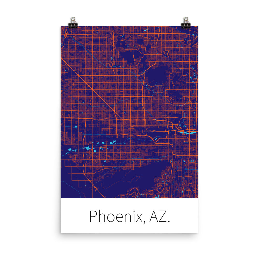 Phoenix, AZ. - Purple & Orange