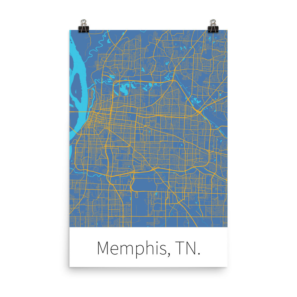 Memphis, TN. - Blue & Yellow