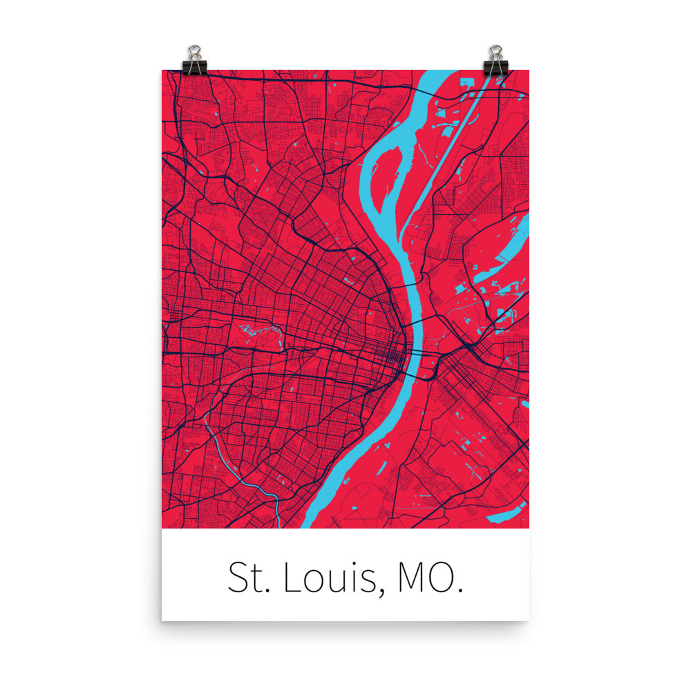 St. Louis, MO. - Cardinal Red & Navy