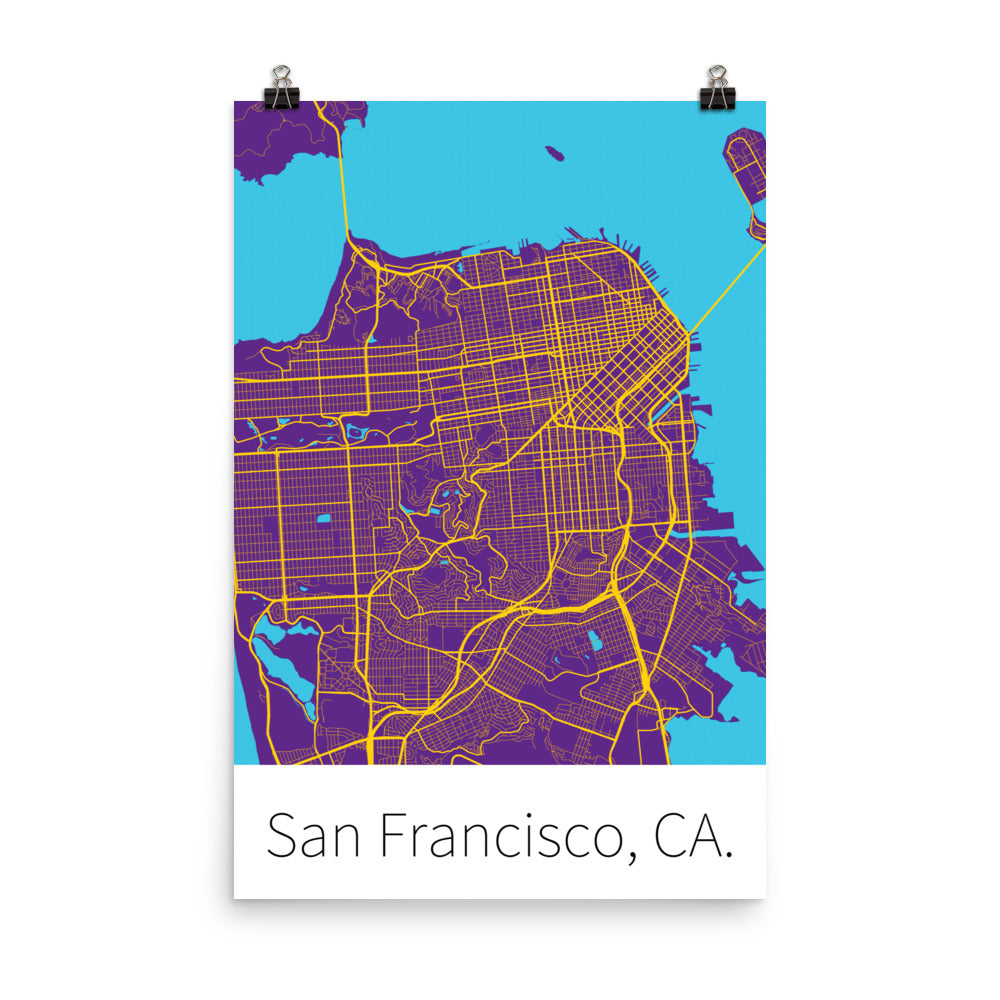 San Francisco, CA. - Purple & Gold