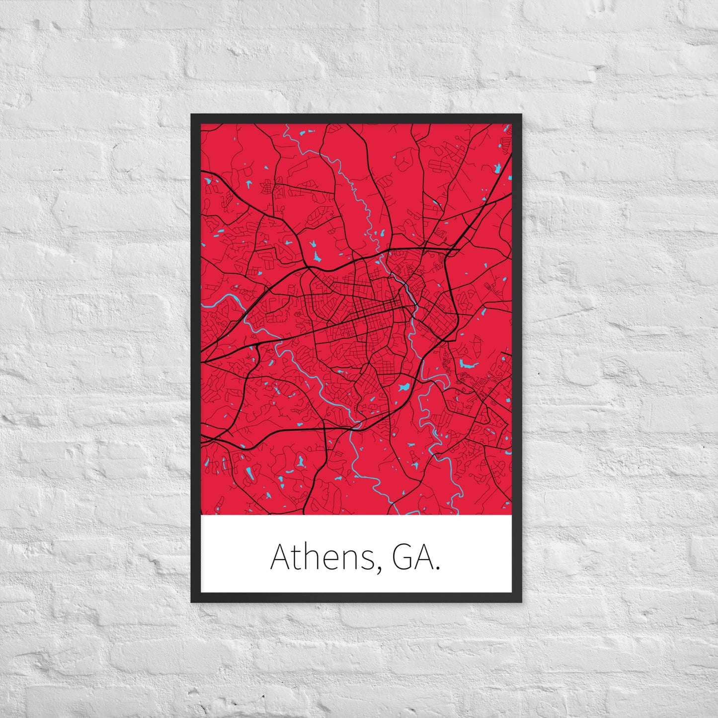 Athens, GA. - Red & Black