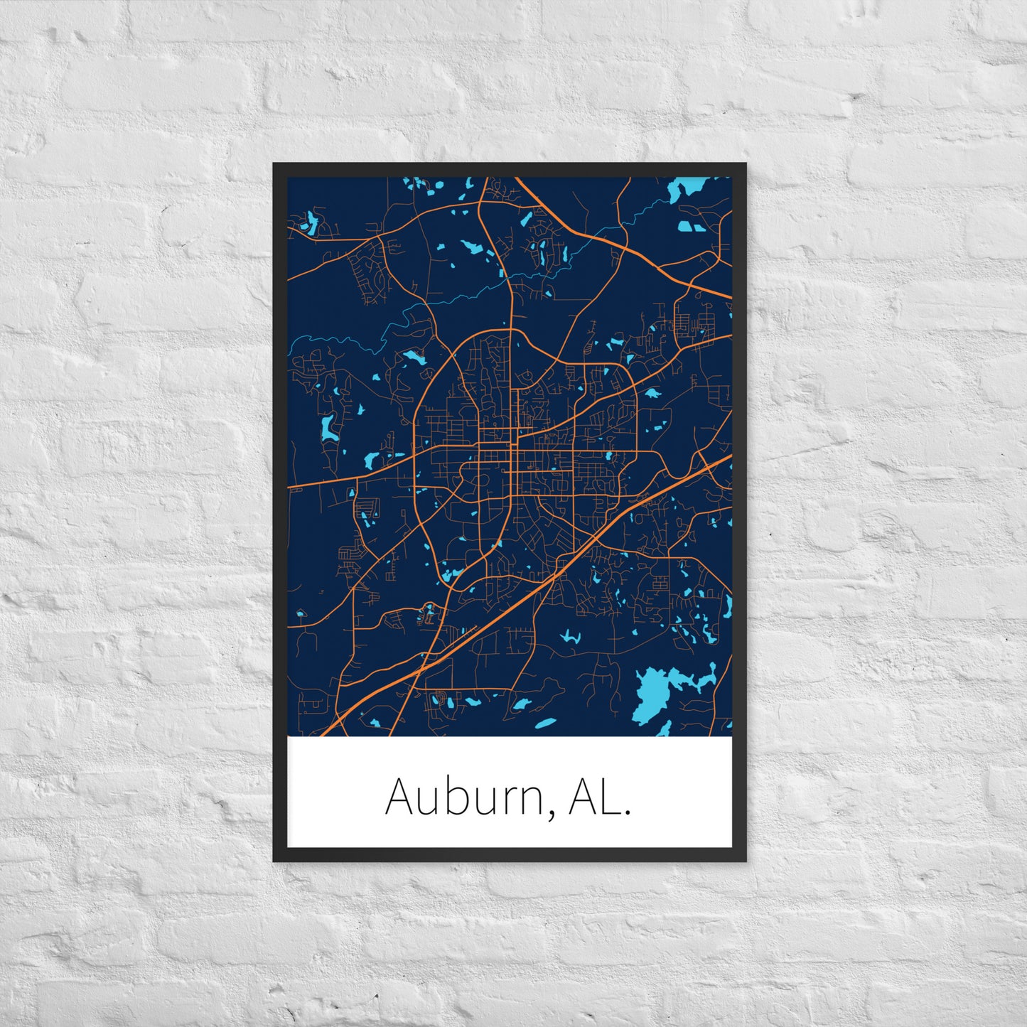 Auburn, AL. - Blue & Orange