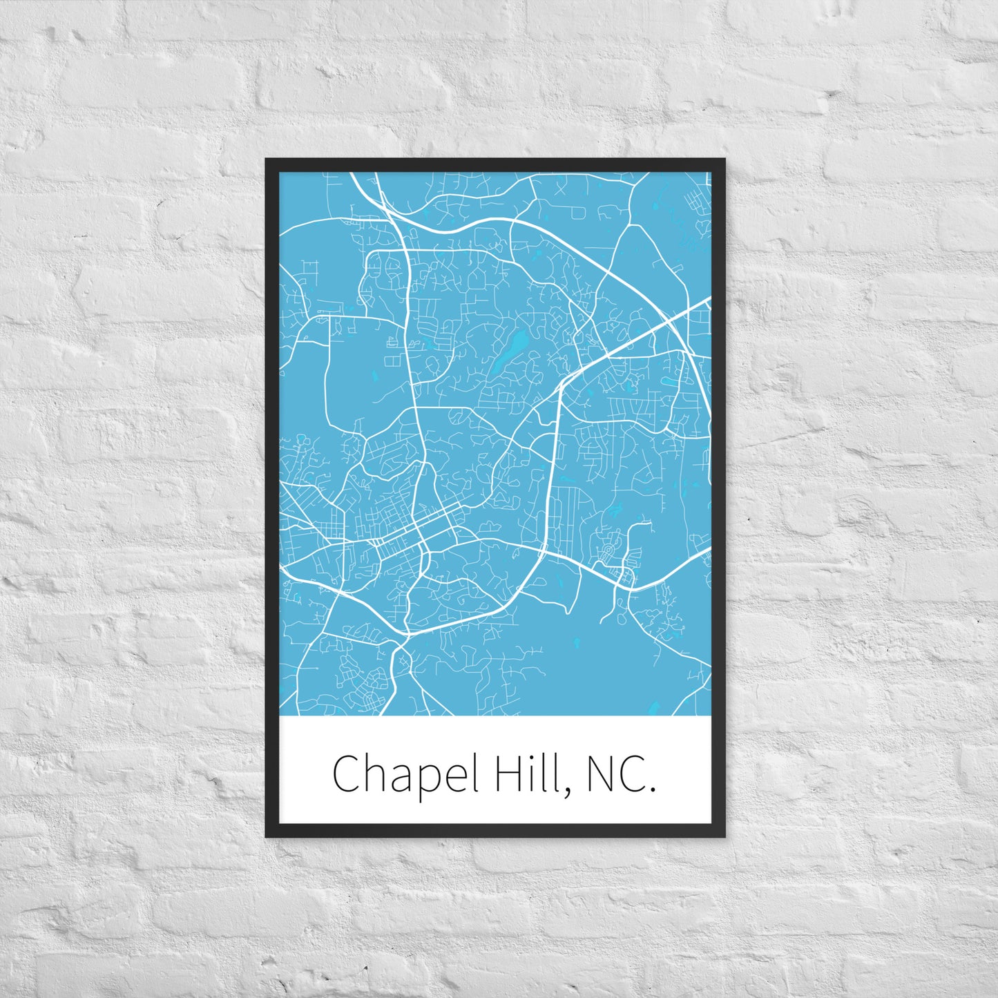 Chapel Hill, NC. - Carolina Blue & White