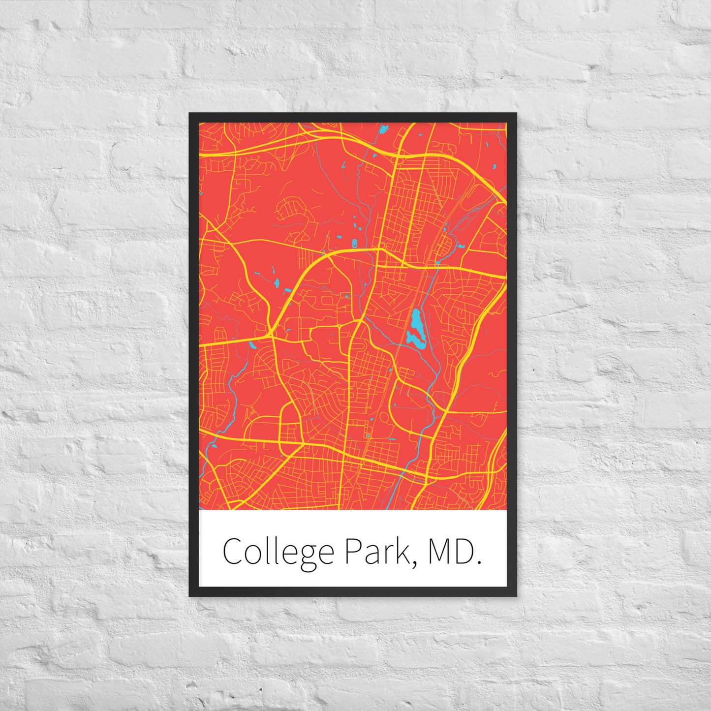 College Park, MD. - Red & Gold