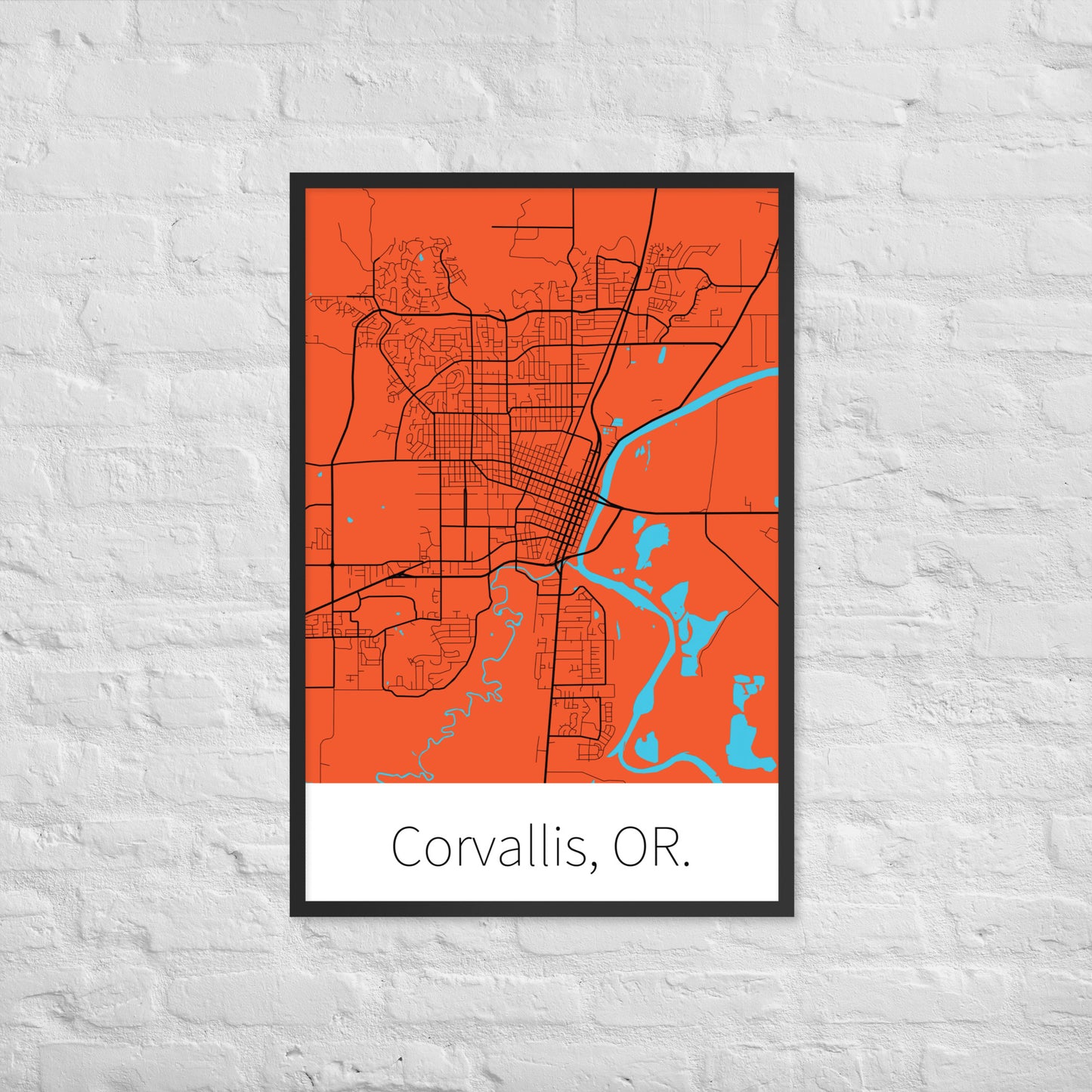 Corvallis, OR. - Orange & Black