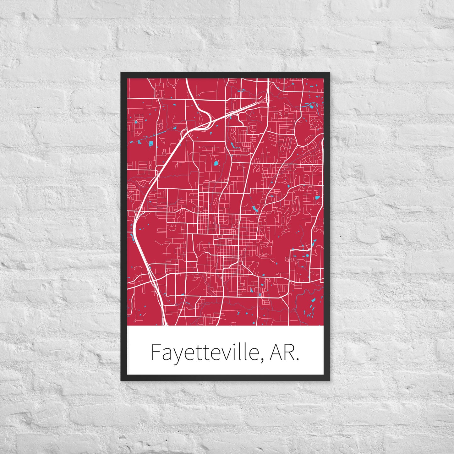 Fayetteville, AR. - Cardinal Red & White