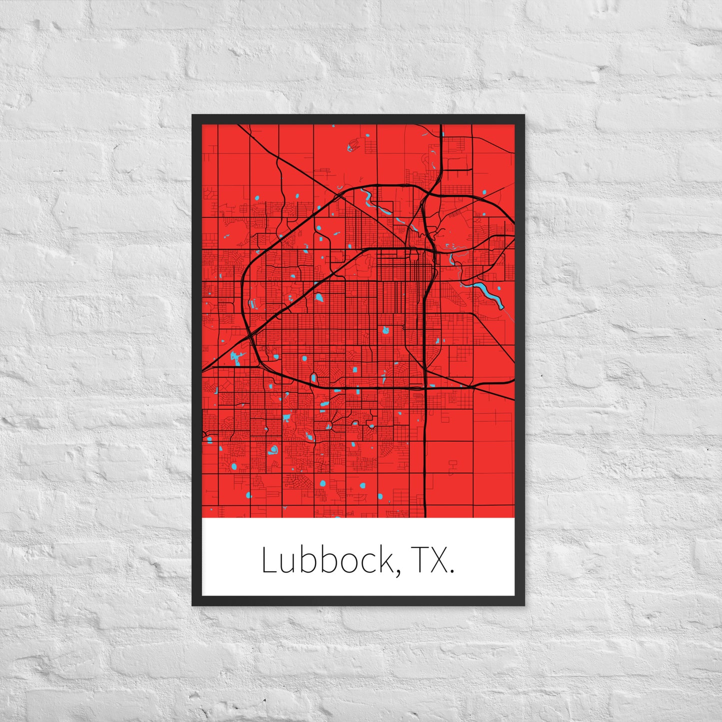 Lubbock, TX. - Red & Black