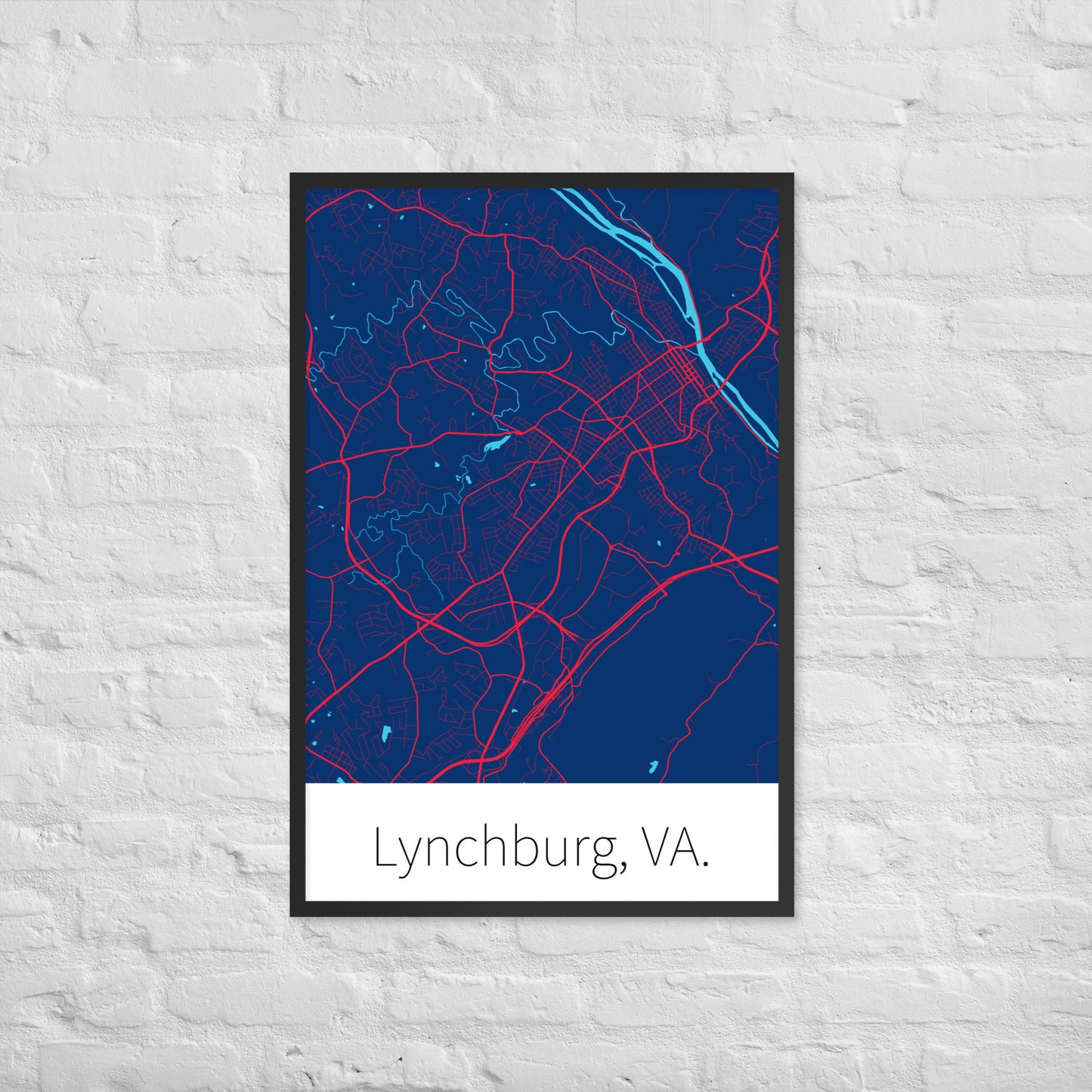 Lynchburg, VA. - Blue & Red